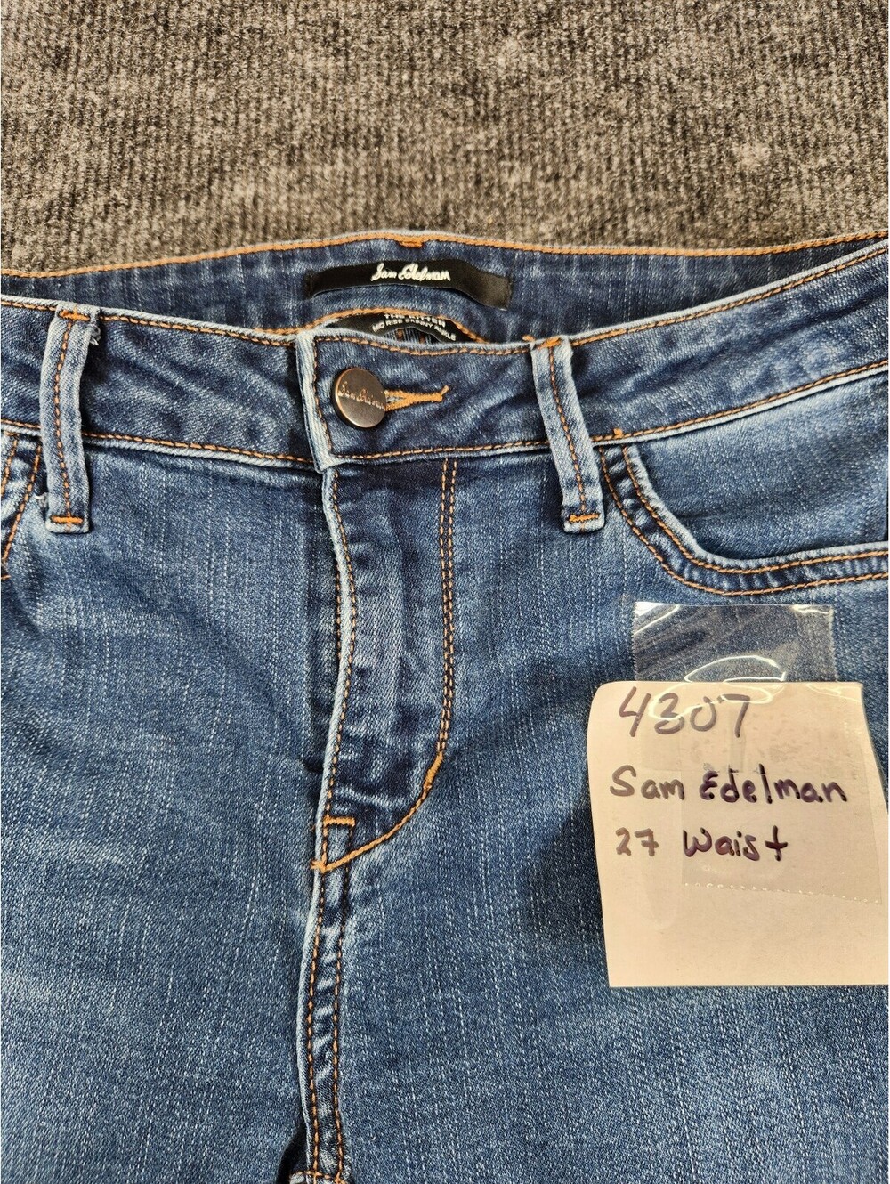 Sam Edelman Blue Denim Skinny Jeans Size 27